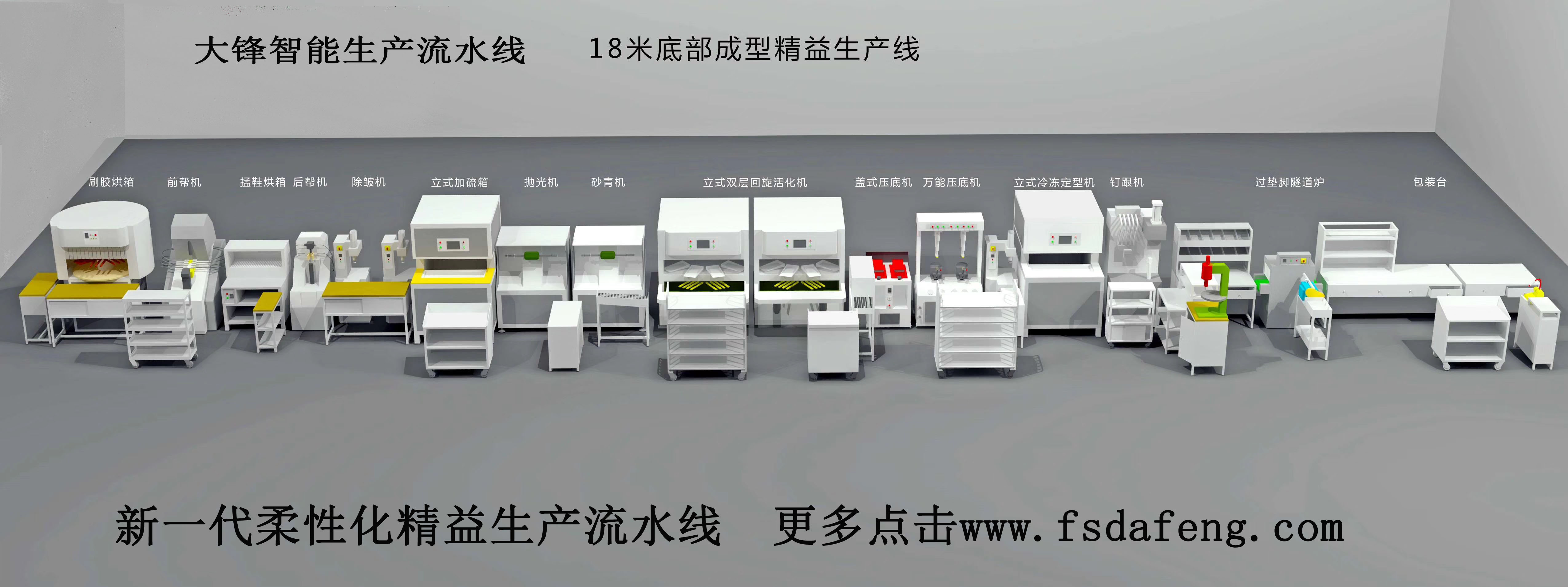 鞋廠精益生產(chǎn)流水線(xiàn)